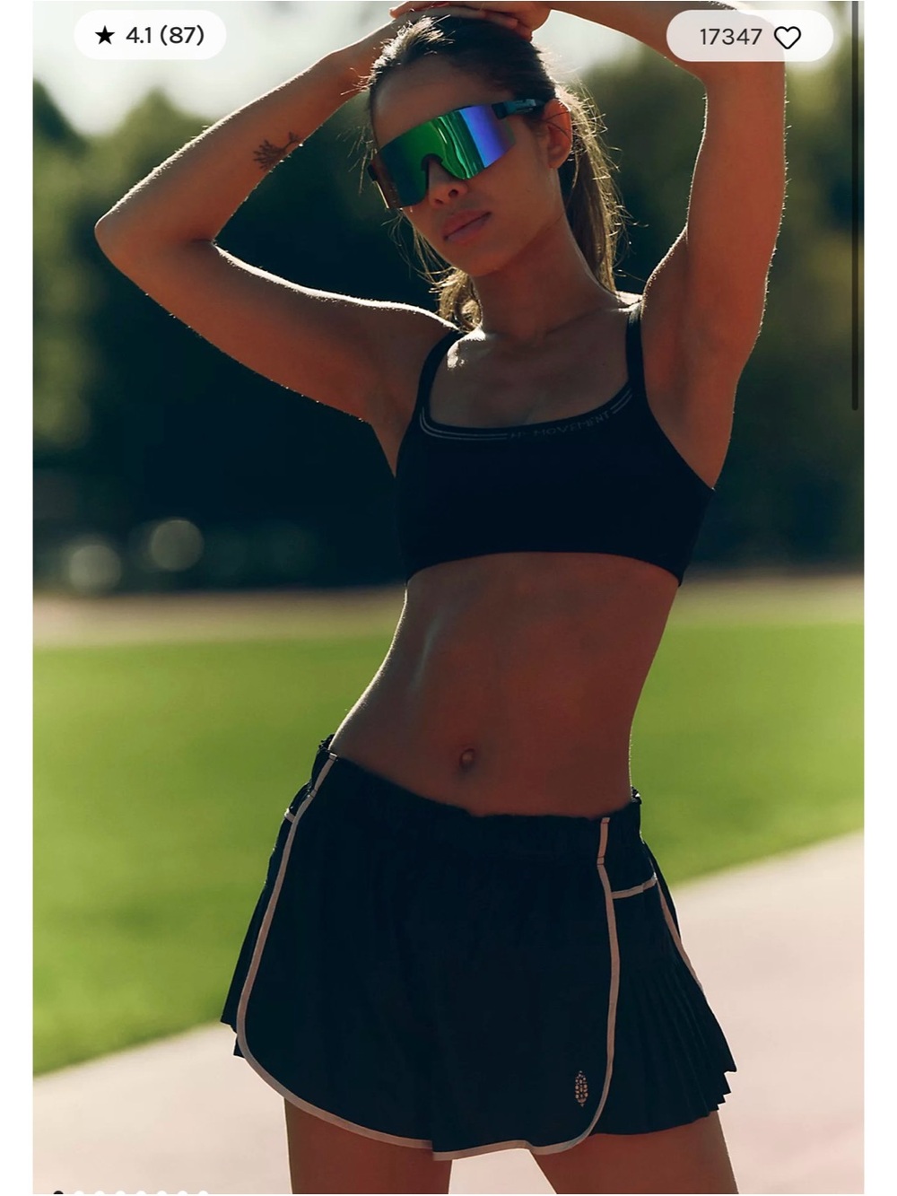 Black Women’s Athletic Shorts - Lightweight Running Skort